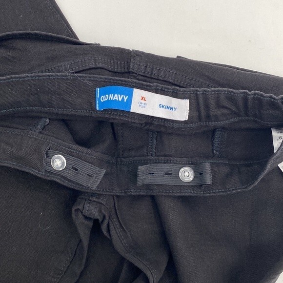 Old Navy Stretch Built-In Tough Skinny Denim Jeans Black Size XL 14-16 Plus - Picture 6 of 8